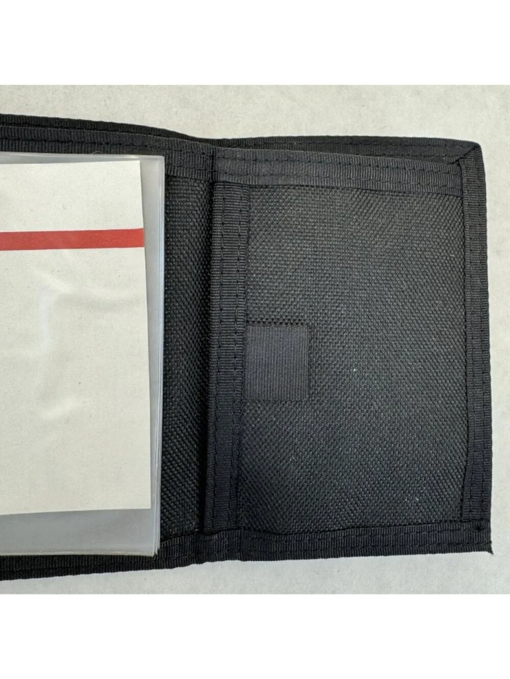 Vintage NASCAR #6 Mark Martin Leather Nylon Trifold Wallet Hook Loop Closure